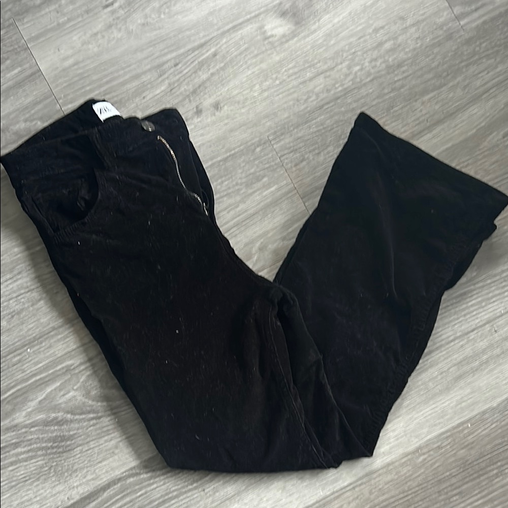Zara Cropped Corduroy Pants